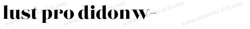 lust pro didonw字体转换